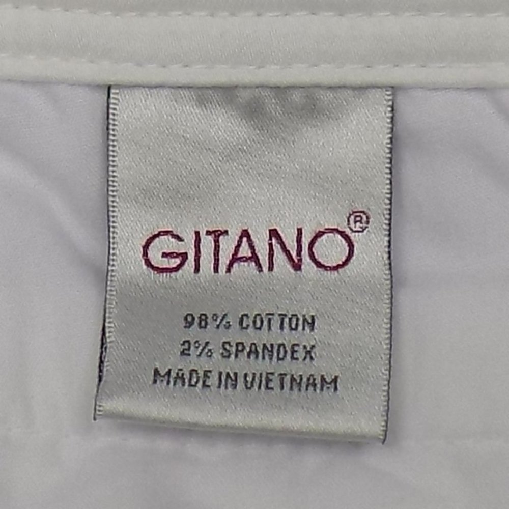 Gitano White Rolled Cuff Capri Size 12 CLEAN! - Picture 9 of 11